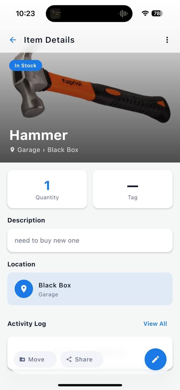 BoxIndex — Item Detail